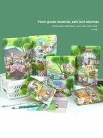 Sacs de conditionnement refermables en PE pour biscuits, bonbons et snacks, motif dessin animé mignon, hermétiques et idéaux pour la pâtisserie et la portionnement alimentaire
