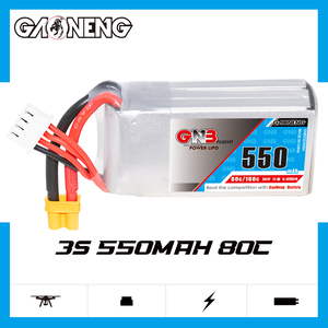 GNB5503S80A 550mah 3S 11.1V 80C XT30 แบตเตอรี่ลิโพ 300-Cycle LiCoO2 มินิไมโคร FPV ฟรีสไตล์ RC รถเรือ DIY - Product Image 2