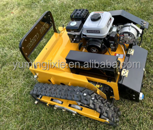 Chine usine piste télécommande tondeuse à gazon électrique tondeuse à gazon champ foin télécommande moteur à essence Robot coupe-herbe - Product Image 2