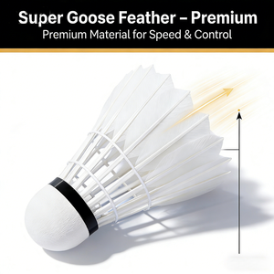Volants de <span class=keywords><strong>badminton</strong></span> en plumes d'oie durables, résistants au vent, à vol stable pour la compétition et l'entraînement en extérieur, pack de 3, 6 ou 12 pièces, vente en gros - Product Image 2