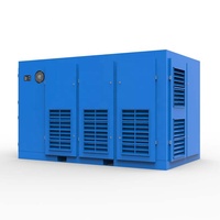 Compresseur d'air à vis à deux étages économe en énergie grande capacité prix d'usine-composants de base inclus moteur d'extrémité d'air refroidi par air