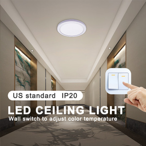 ETL Tiêu Chuẩn Mỹ 7.5 Trong 12 Trong 15 Trong Khung Kim Loại Hiện Đại Bề Mặt Gắn Trang Chủ Chiếu Sáng Đèn Trần Tròn - Product Image 6