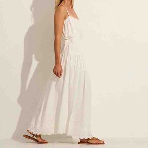 Vestido Camisero de Encaje Bordado a la Moda 2026, Vestido Largo de Verano Personalizado, Cómodo, de Algodón - Product Image 2