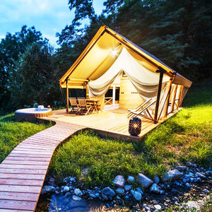 Tente de luxe de 24 m², tente de safari, glamping, lodge de safari, imperméable, fabrication sur mesure, escapades uniques, maison en bois - Product Image 4