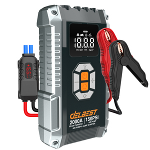12V 21800mAh SuperPower Jump Starter 2000A Peak avec compresseur d'air intégré et chargeur de téléphone - Product Image 1