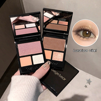 Palette de fards à paupières en cristal 3 couleurs Gege Bear, fini mat et scintillant, facile à estomper, palette de maquillage pour les yeux, idéale pour les débutants
