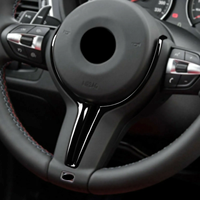 Avec insert noir brillant, garniture de volant M pour BMW F10 F25 F26 X2 F39 F48 F20 F22 F30 F31 F32 F36 F80 M3 F82 M4 M2 F87