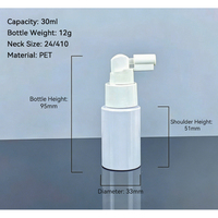Fábrica Xinhe, Botella de Spray Oral de Plástico PET de 30/60/80 ml para Cuidado Bucal