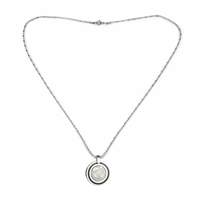 Collier solaire anionique authentique Energinox, pendentif en pierre de lave, science quantique, énergie bio-scalaire