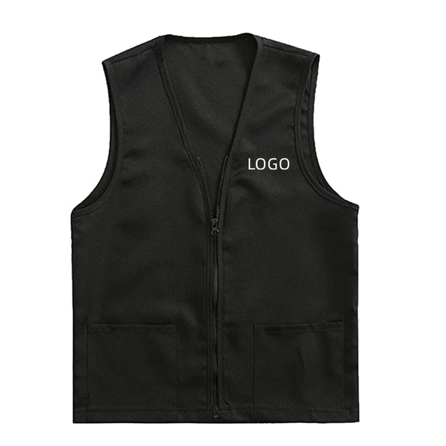 Adult Safety Target Employee Volunteer Vest Volunteer Black Work Activity Men's Vests Waistcoats Supermarket Clerk Workwear