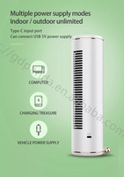 Ventilateur de climatiseur en plastique, pales de tambour, mini ventilateur de tour pour la circulation de climatiseur pour le bureau, petit ventilateur portable