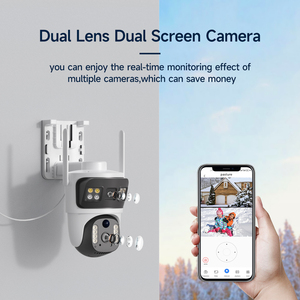 V380 năng lượng mặt trời hỗ trợ 4G Camera không dây ngoài trời tầm nhìn ban đêm góc rộng Pan-Tilt xem kép zoom âm thanh hai chiều Tích hợp đám mây còi báo động - Product Image 3