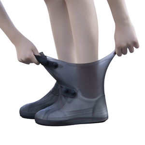 Cubierta de Zapatos de Silicona Impermeable, Cubrebotas de Lluvia de Caña Alta, Protector de Zapatos Antideslizante, Reutilizable, Engrosado, para Exteriores - Product Image 6