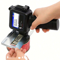 Impresora de Inyección de Tinta Portátil de 2-12.7mm, Máquina de Impresión Manual para Fecha/Número de Serie/Código de Lote/Logotipo
