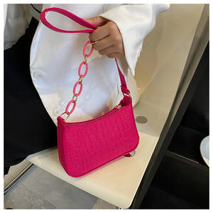 Felt Women's Fashion Exquisite Shopping <b>Bag</b> Handbags Luxury Chain Shoulder <b>Underarm</b> <b>Bag</b> Advanced Texture Women Handbags - Product Image 6