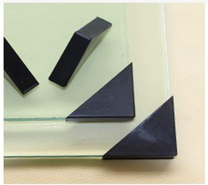 8 Pièces Protecteurs d'<span class=keywords><strong>angle</strong></span> <span class=keywords><strong>en</strong></span> <span class=keywords><strong>verre</strong></span> plastique noir <span class=keywords><strong>en</strong></span> forme de triangle - Product Image 5