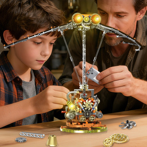 ชุดตัวต่อไคยู K96119-2 แบบจำลองเครื่องบินไบโอนิคสไตล์พังก์ พร้อมไฟส่องสว่างที่ปีก และชุดตัวต่อ 760 ชิ้น - Product Image 4