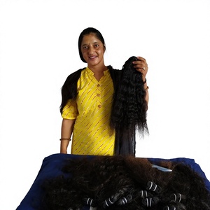 Raw 100% Extensions humaines de temple vietnamien vierge non transformées naturelles Kinky Curly Bundles Aucun rejet Fournisseur de confiance indien - Product Image 1