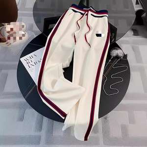 Grosir Pakaian Wanita Berkualitas Tinggi Musim Semi dan Gugur, Setelan Kasual Fashion Olahraga Hoodie dan Celana Kaki Lebar <span class=keywords><strong>2</strong></span> Set - Product Image 5