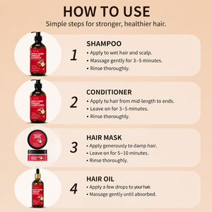 Champú y Acondicionador de Vinagre de <span class=keywords><strong>Sidra</strong></span> de Manzana <span class=keywords><strong>Natural</strong></span> Sin Sulfatos con Aceite de Argán, Romero y Aceite de Ricino, Set para el Cuidado del Cabello, Venta al Por Mayor Personalizada - Product Image 4