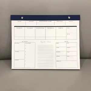 Kunden spezifisches Briefpapier Drops hipping Journals Molkereien A6 Notizblock Kalender