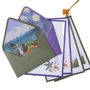 Sáng Tạo Trung Quốc Phong Cách Cổ A5 Sơn Dầu Phù Hợp Với Thư Giấy Retro Đẹp Dễ Thương Phương Tây Phong Bì Cho Món Quà Cổ Phiếu Bán Buôn - Product Image 1