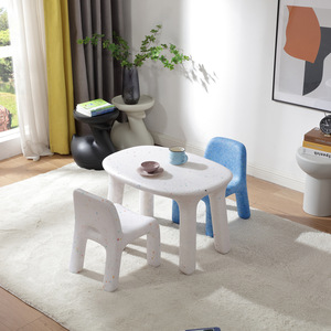 เก้าอี้เด็กลายหินขัดหลากสีสไตล์นอร์ดิกสำหรับร้านอาหารห้องนอนสวน - Product Image 2
