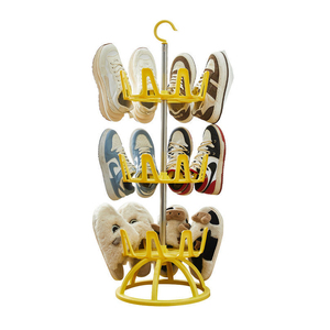 Porte-chaussures pliable en gros, type crochet, organisateur de chaussures rond, cadre en métal solide, support de rangement pratique multi-emplacements pour chaussures - Product Image 2
