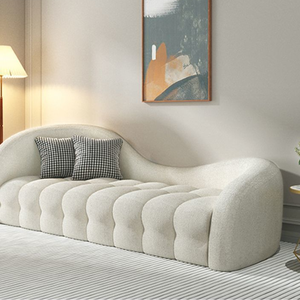 Divano in Tessuto Francese dal Design Minimalista, Lussuoso con Spugna ad Alta Resilienza, Set di Arredamento Moderno per Soggiorno - Product Image 4