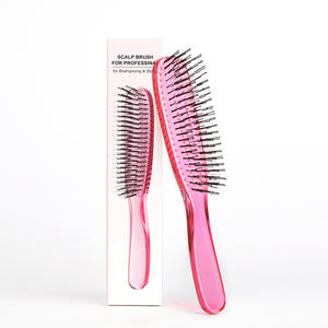 Nouveau cristal Transparent peigne à cheveux sec et humide Massage du cuir chevelu moelleux et doux Nylon aiguille Portable peigne brosses - Product Image 6