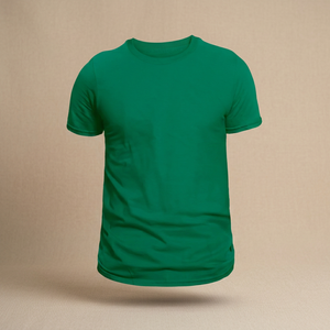 เสื้อยืดผู้ชายถักนิตติ้ง ผ้าฝ้าย 100% 180 GSM คอกลม พิมพ์โลโก้ด้านหน้า รับผลิตตามสั่ง ผู้ส่งออกอินเดีย จำหน่ายส่ง - Product Image 2