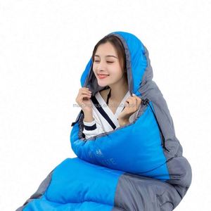 ถุงนอนสองข้างสำหรับแคมป์ปิ้งกลางแจ้งถุงนอนคู่ฤดูหนาว - Product Image 6