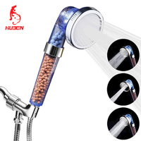 Pommeau de Douche Moderne en Plastique ABS Effet Brume Argentée, à Sortie d'Eau Unique, Économe en Eau, Pressurisé, Massant, Installation Facile, pour 3 Salles de Bain