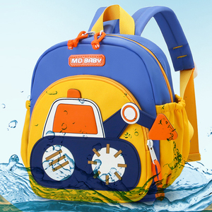 <b>Mini</b> Excavator Pattern Children Backpack Wholesale Custom Leisure Backpack For 3-5Y Boys Kindergarten - Product Image 4