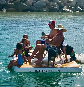 Plataforma inflable de espuma de teca <span class=keywords><strong>para</strong></span> tomar el sol, plataforma <span class=keywords><strong>flotante</strong></span> <span class=keywords><strong>para</strong></span> nadar, balsa de aire, yate, Jet Ski Dock - Product Image 3