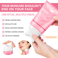 ATOANY Crème raffermissante pour le cou au collagène PDRN et rétinol, avec applicateur rotatif Gua Sha, anti-rides, vente en gros