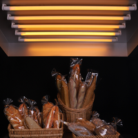 Lampu berbentuk daging segar T8 lampu tabung Led cahaya merah muda untuk makanan segar supermarket lampu tanpa flike pf 0.9 led Cahaya Roti T8 tabung