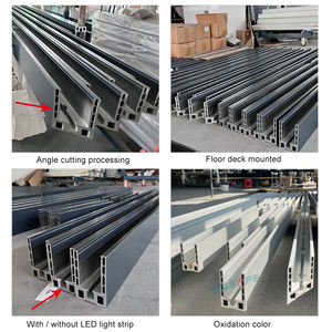 ราวบันได<span class=keywords><strong>กระจก</strong></span>อลูมิเนียมไฟ LED ติดง่ายราวระเบียงราวบันไดแบบไม่มีกรอบทันสมัย - Product Image 3