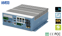 SEAN KMDA-5610-S002 Yüksek Performanslı Fansız Endüstriyel Bilgisayar Intel I3 I5 I7 I9 8./9. Nesil Coffee Lake LGA1151 CPU/OEM
