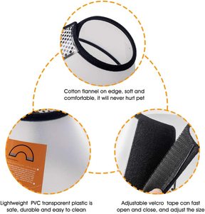 Kingtale Adjustable Anti Bite Pet Recovery Cone Collar Elizabethan Collar for Pet Dogs Cats - Product Image 2