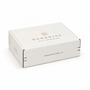 Boîte d'expédition en carton ondulé auto-adhésive imperméable avec logo personnalisé et bande de déchirement facile - Product Image 3