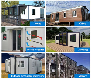 Casa Container Espandibile Portatile 20ft 40ft Prefabbricata Pieghevole con 2-<span class=keywords><strong>3</strong></span> Camere da Letto per Ufficio o Alloggio Annesso - Product Image 6