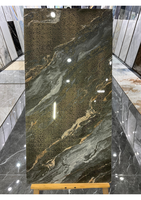 Prix usine de haute qualité Black Gold Line Design Carreaux de sol en marbre 600*1200 pour murs intérieurs, sols,