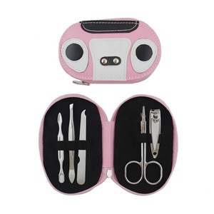 Venta al por mayor profesional suministros de uñas herramientas de viaje portátil pequeño Set de manicura con cerdo estilo - Product Image 1