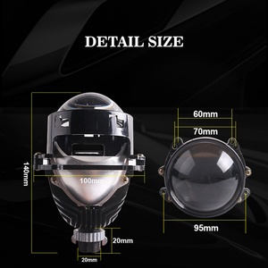 Sanvi 3 Inch Universal 38w 47w H1 H4 H7 9005 9006 Bi Led Projector Headlight with 5500K in USA INDIA Cambodia - Product Image 3