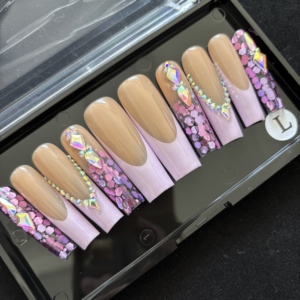 10 <span class=keywords><strong>Uñas</strong></span> Postizas <span class=keywords><strong>de</strong></span> Lujo Personalizadas, Reutilizables, Diseño <span class=keywords><strong>de</strong></span> Impresión 3D Hecho a Mano, Marca Privada - Product Image 2
