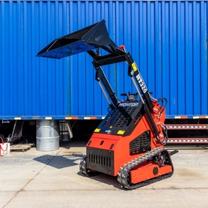 สินค้าขายดี รถตักขนาดเล็กแบบ Zero Turning Radius ราคาประหยัด น้ำหนัก 450 กก. เครื่องตักแบบตีนตะขาบสำหรับงานก่อสร้างพื้นที่ขนาดเล็ก - Product Image 4