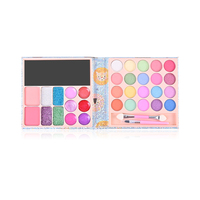 Palette de fards à paupières et de poudres pour le visage, 32 couleurs, kit de maquillage professionnel, imperméable, résistant à la sueur, longue durée, pigmenté, scintillant, mat
