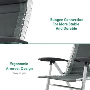 <span class=keywords><strong>Chaise</strong></span> de camping pliable légère en aluminium de luxe réglable sur 3 positions, <span class=keywords><strong>chaise</strong></span> de <span class=keywords><strong>caravane</strong></span> pour pique-nique - Product Image 4