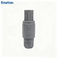Connecteur rond multi-cœurs 0P pour applications médicales et aériennes, en plastique, auto-bloquant, push-pull, mâle/femelle, vente en gros usine